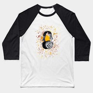 Headphones Grunge Baseball T-Shirt